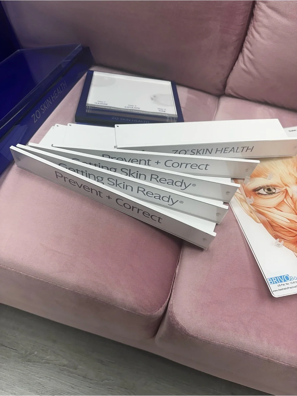 ZO Skin Health Blue Skincare Display Stand